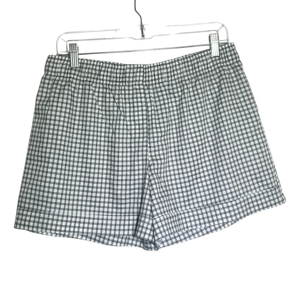 Claridge + King Black White Check The Boxer Shorts NWT Large
